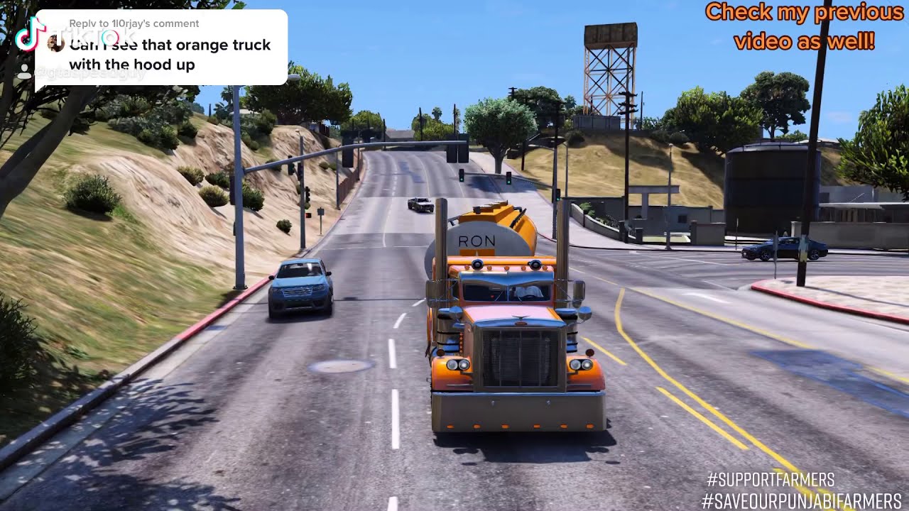 BigRig Jatt Orange Peterbilt in GTA 5
