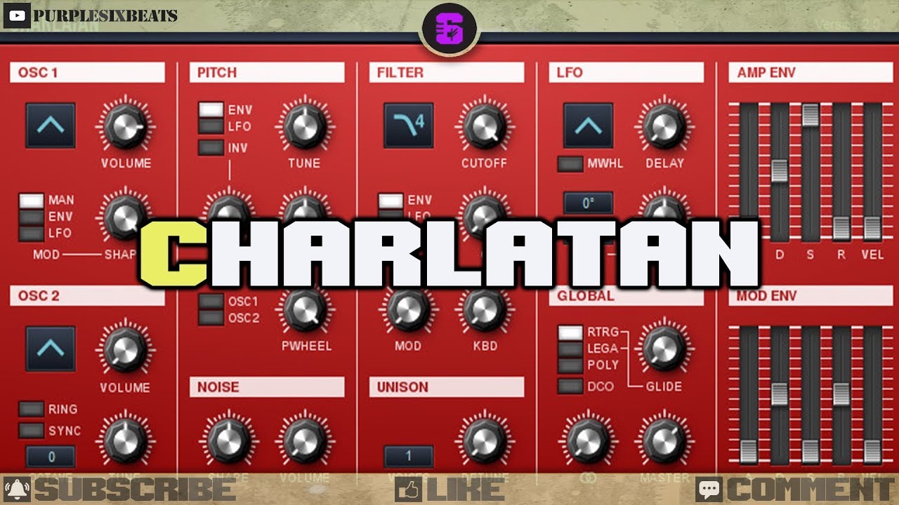 🎼 Charlatan || Free VST Plugin || Subtractive Synthesizer