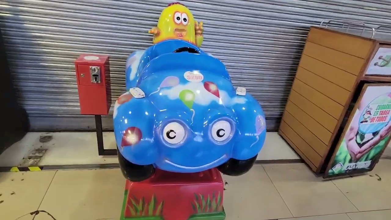fnc moldeco autito nube con globos con personaje kiddie ride en el mall plaza puente #kiddierides
