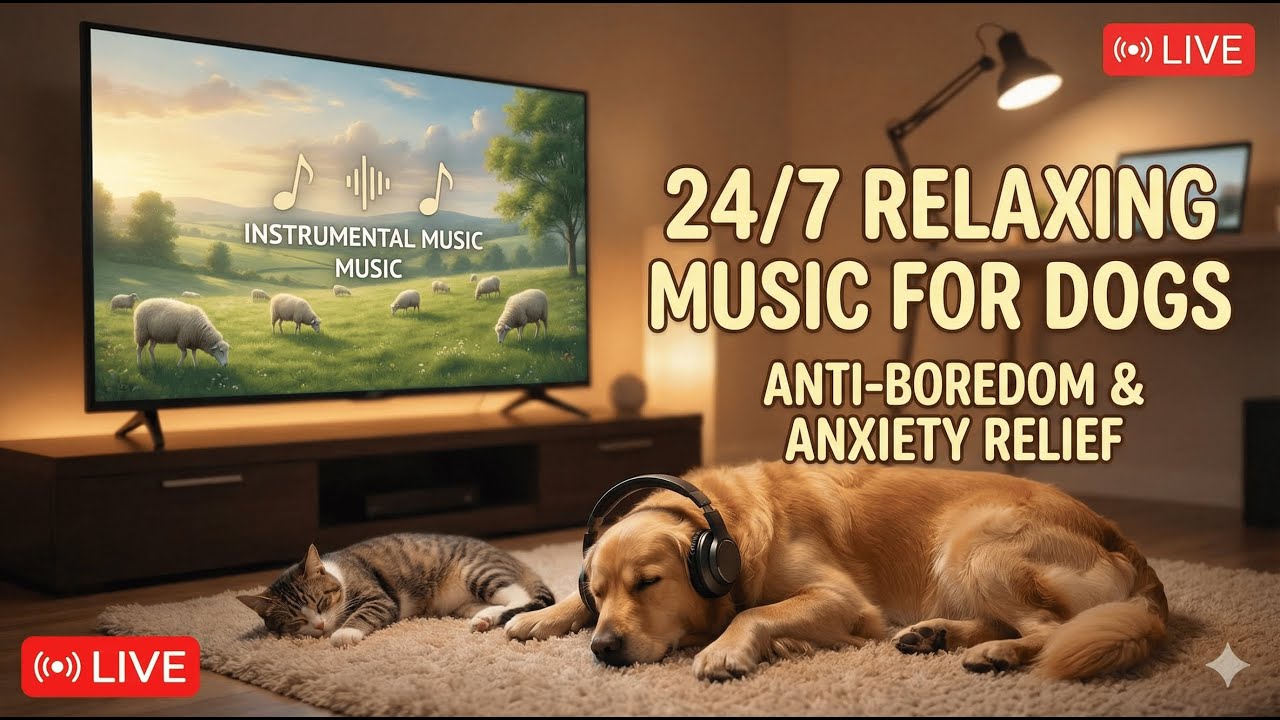 24/7 Relaxing Music for Dogs TV 📺 Anti-Boredom & Anxiety Relief While You Work