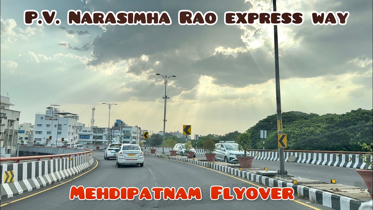 Hyderabad Expressway Drive | 11 KM PV Narasimha Rao Flyover | Real-Time City Drive