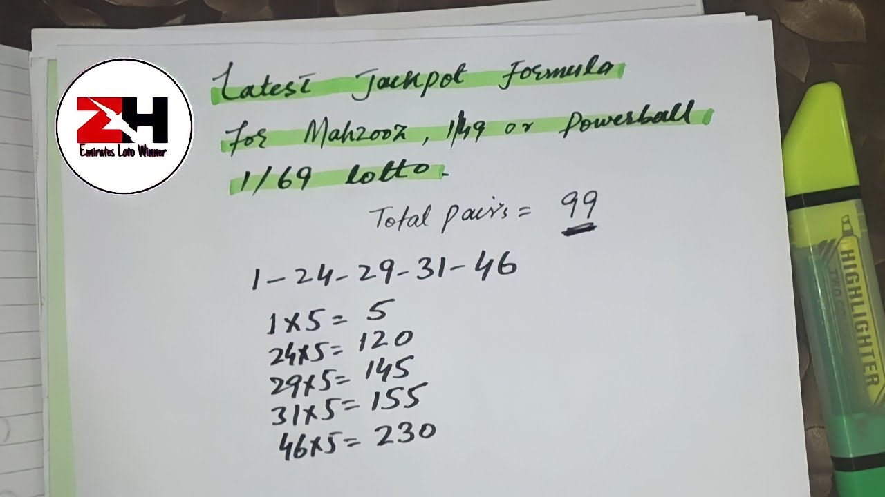 Latest Formula For Jackpot in Mahzooz,1/49 or Powerball lottery