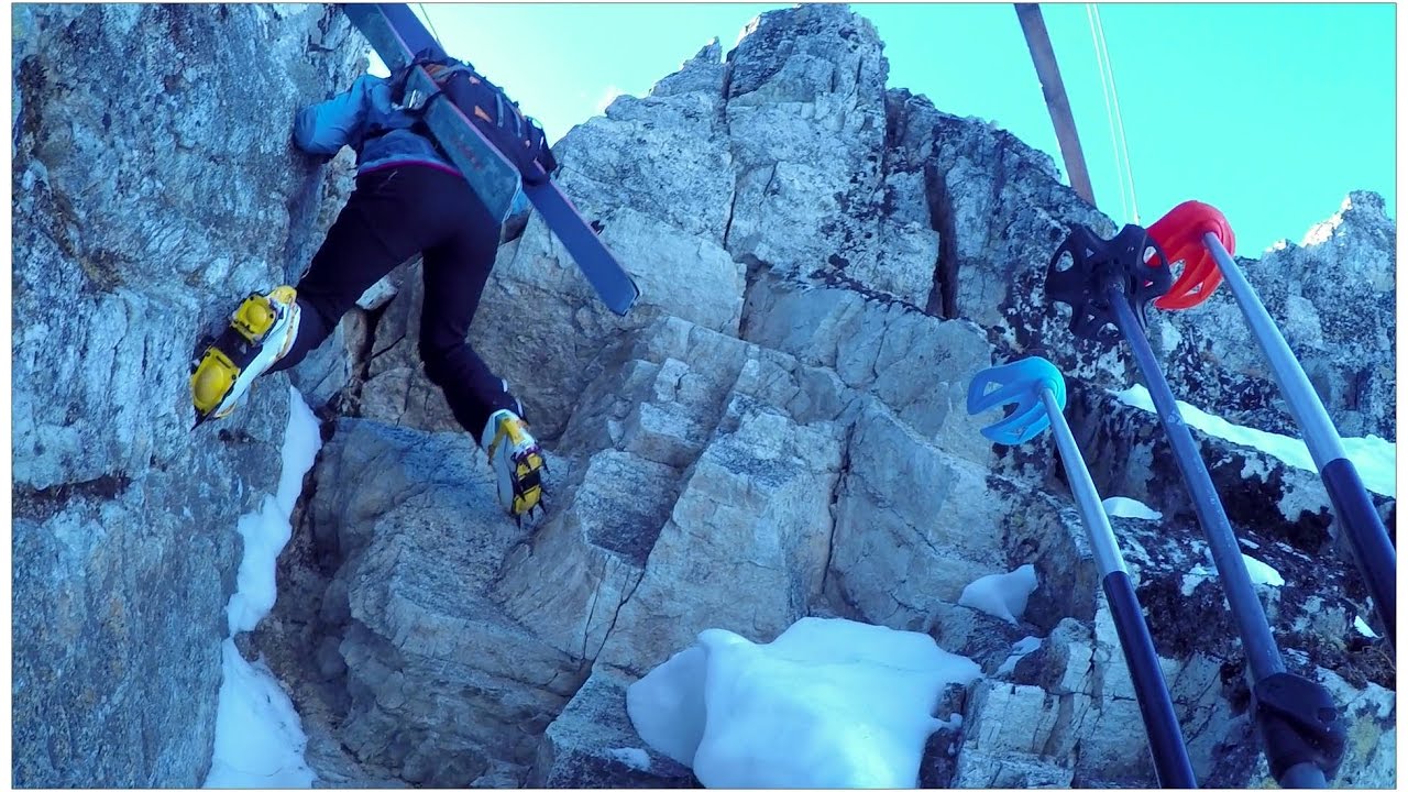 LA PLAGNE - Ski de randonnée: Crête des Bourtes - Couloir n° 7,23