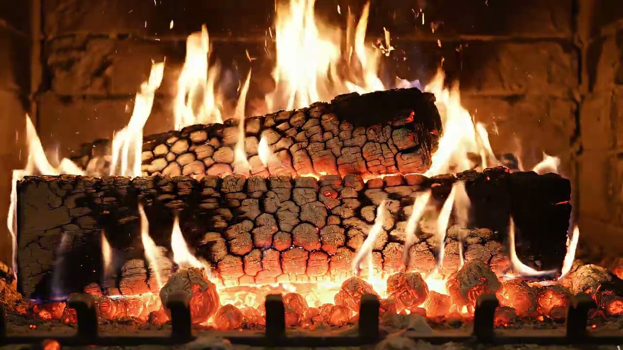 Расслабляющая атмосфера камина 🔥 Для сна, учебы и концентрации | 1 час без перерыва