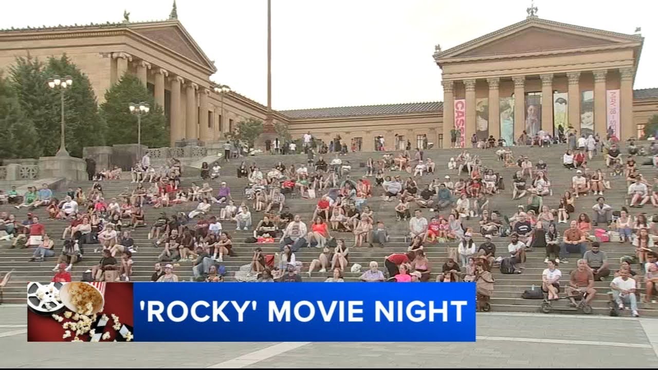 Fans from all over country enjoy 'Rocky' movie night in Philadelphia