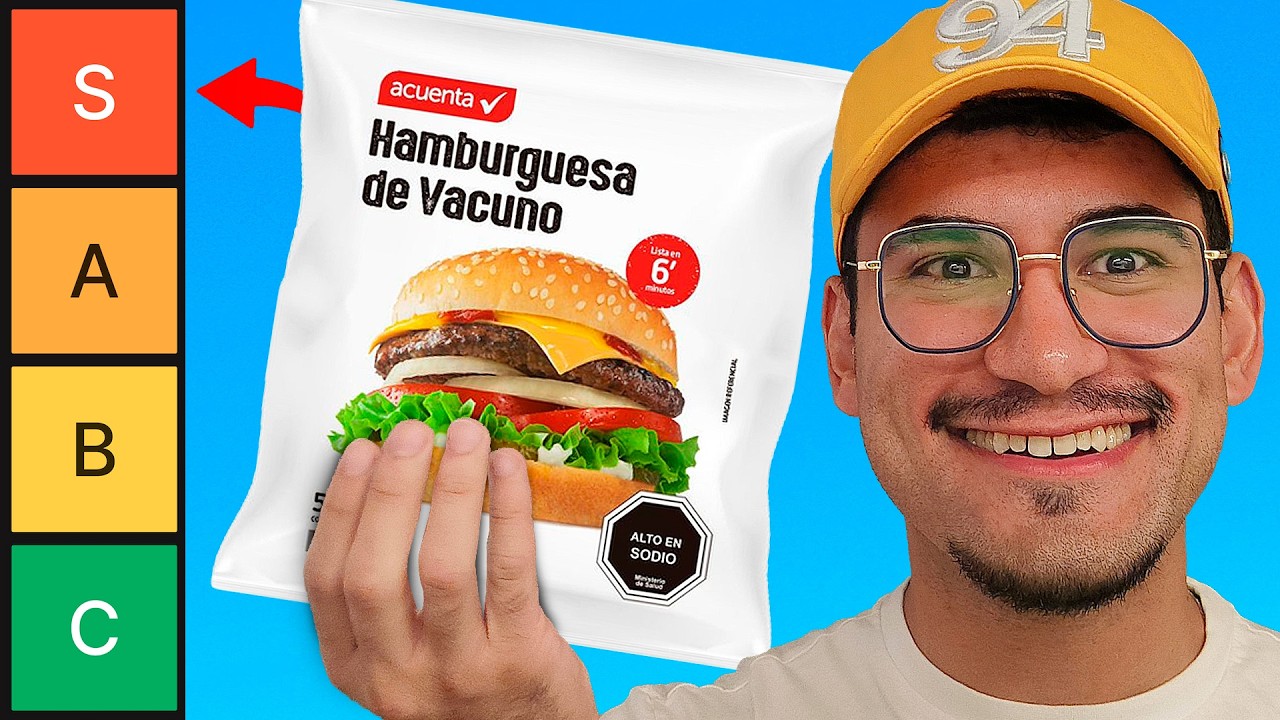 Probando TODAS las HAMBURGUESAS (congeladas) de CHILE