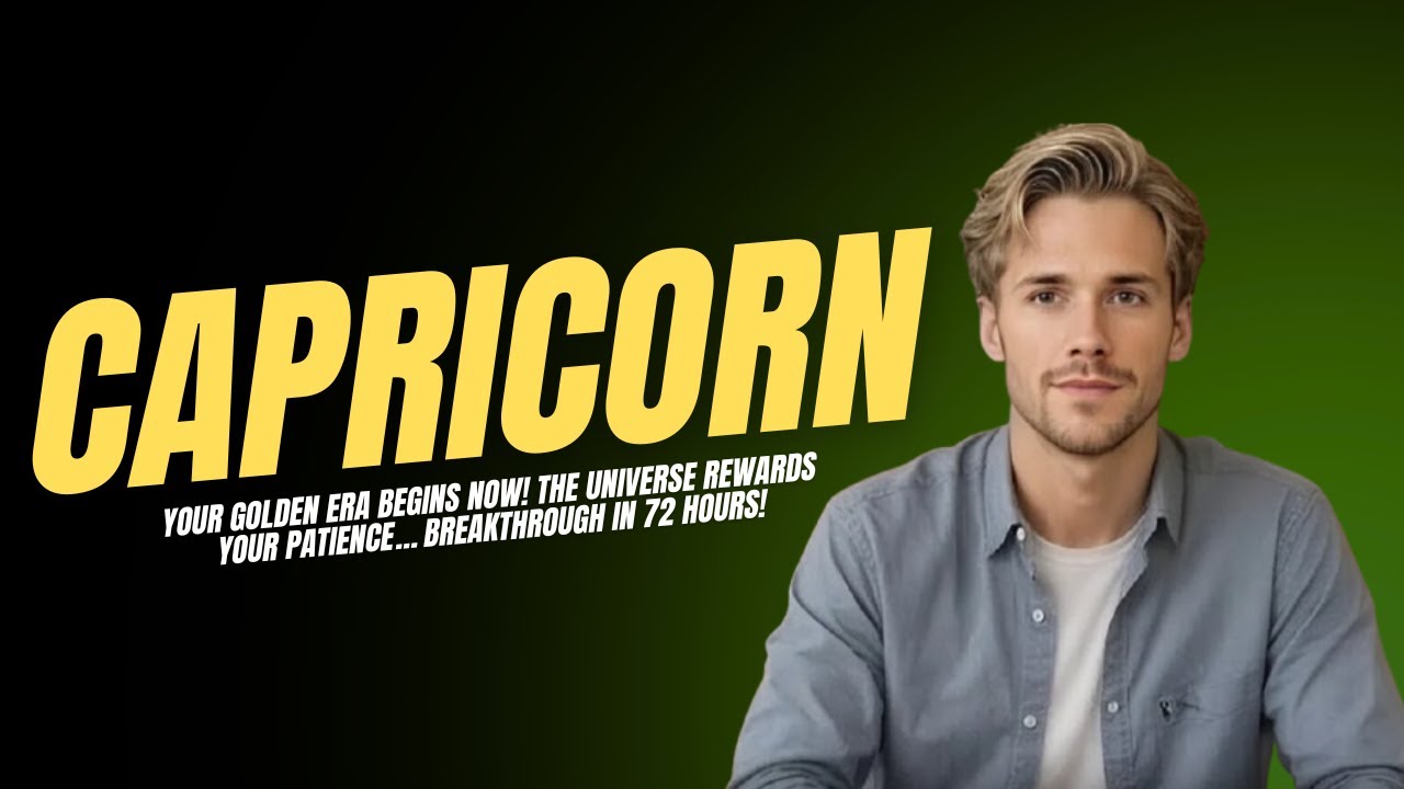 CAPRICORN♑ Your GOLDEN ERA Begins NOW! The Universe Rewards Your Patience… Breakthrough in 72 Hours!