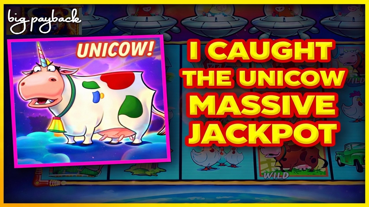 Unicow → UNICORN 1000X JACKPOT! Journey To The Planet Moolah Slot!