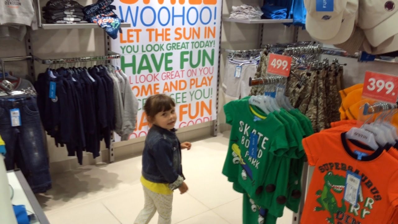 VLOG Катя выбирает одежду в Fun Day / Видео для детей