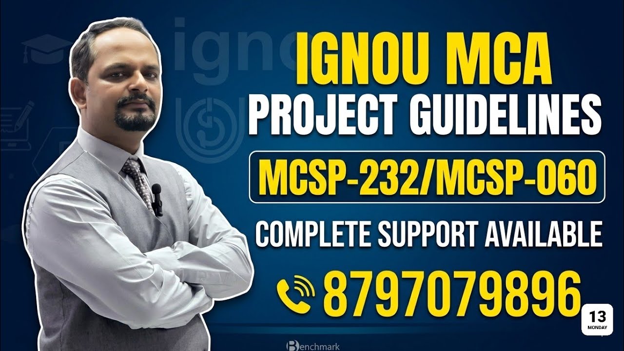 🎯 🔥 IGNOU MCA PROJECT 2026 | FULL GUIDELINES + COMPLETE SUPPORT 💻📚