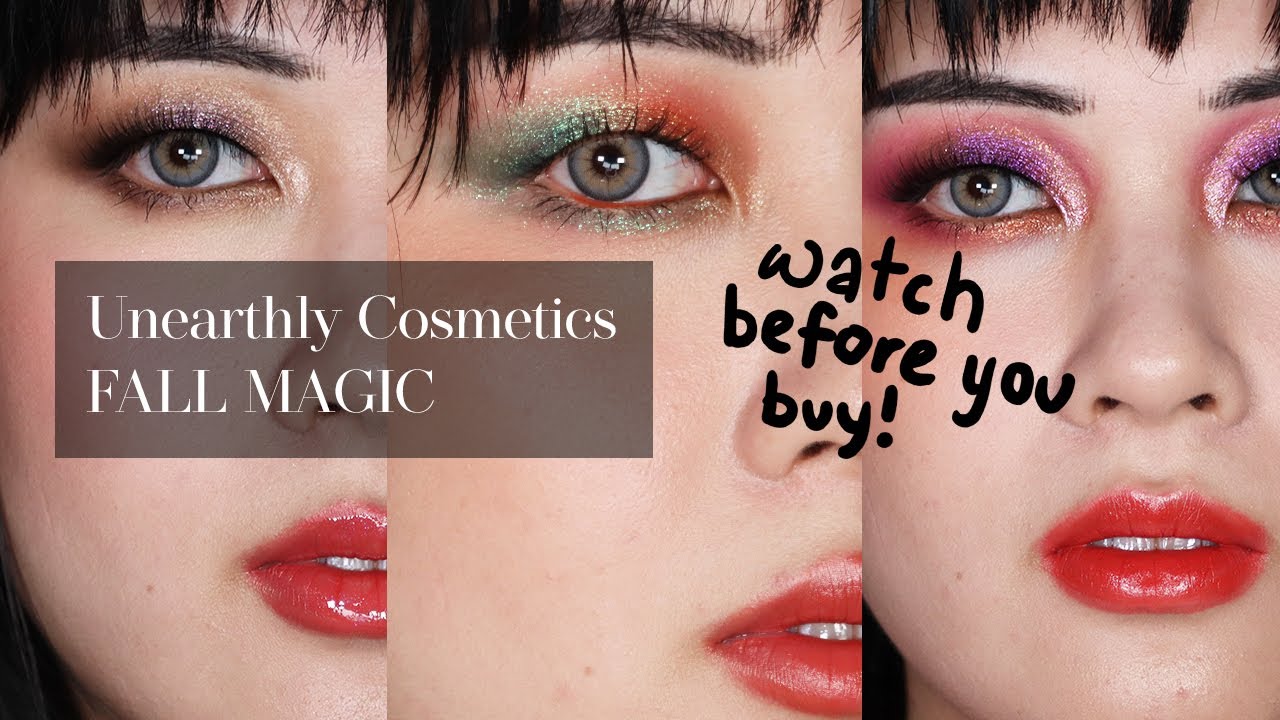 🛸Unearthly Cosmetics: Fall Magic🛸 3 looks, 1 palette || in-depth review