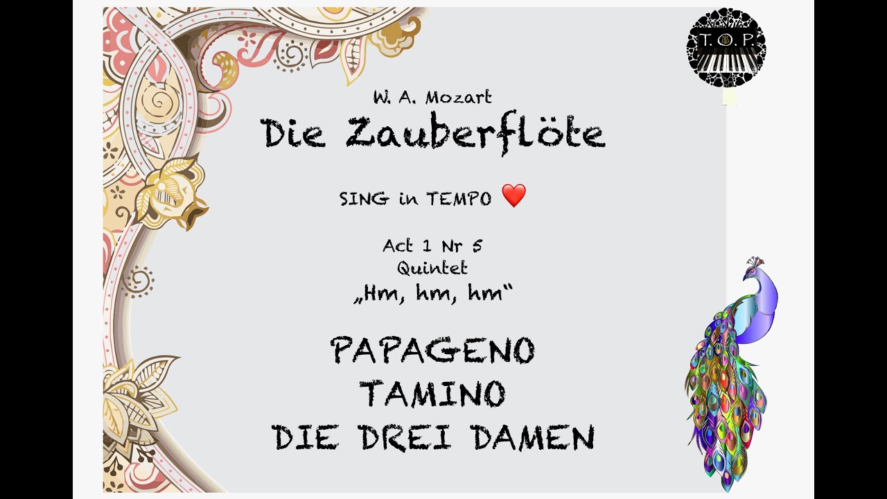 Zauberflöte | Act1/Nr5 QUINTET | TEMPO version | The Opera Pianist | Opera Study Accompaniment