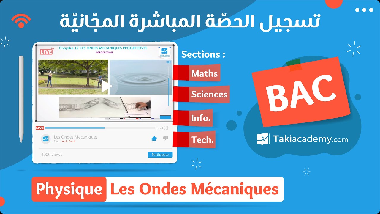 🅻🅸🆅🅴 Gratuit | Physique : Les Ondes Mécaniques | Sections Scientifiques