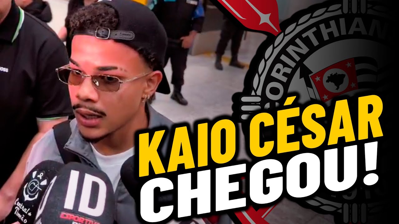 CHEGOU! KAIO CÉSAR NOVO REFOÇO DO CORINTHIANS DESEMBARCA EM SP