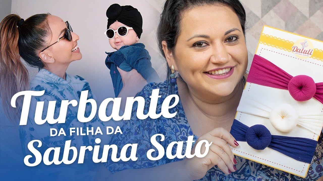 Como fazer o TURBANTE da filha da Sabrina Sato | Artesanato Passo a Passo