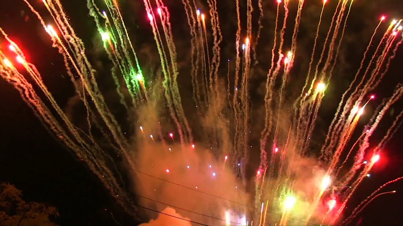 2012 箱川八幡社春季祭典 音楽花火 ONE PIECEメドレー