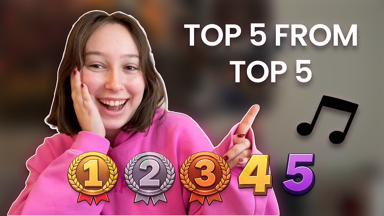 My Top 5 Songs from My Top 5 Artists!!