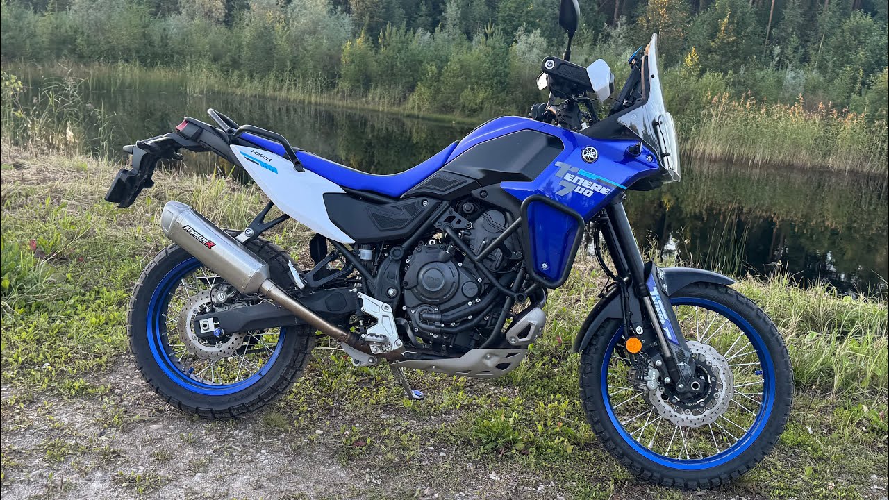 Dominator Exhaust S6 + killer soundcheck - Yamaha Tenere 700 2025 blue