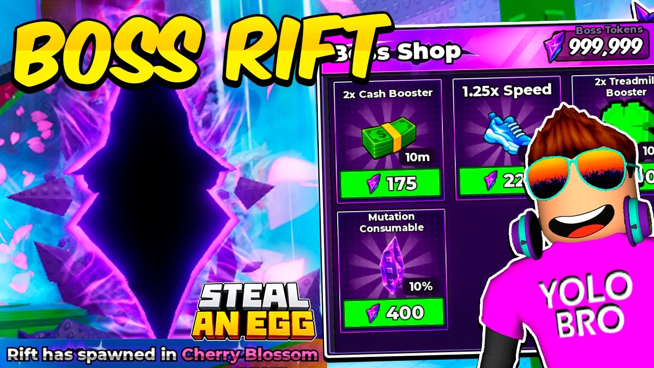 ALL BOSS RIFT SECRETS in Roblox Steal An Egg