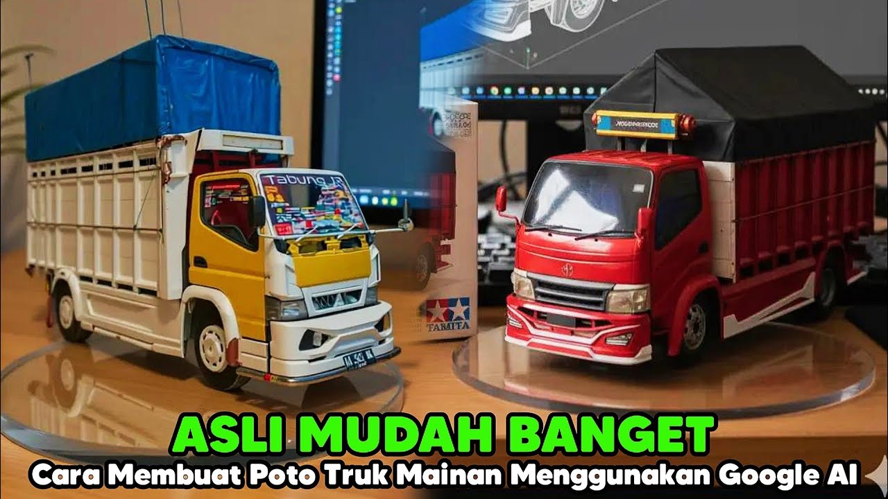 CARA BIKIN POTO TRUK MINIATUR VIRAL TIKTOK‼️LEWAT GOGLE GEMINI AI ASLI MUDAH BANGET 