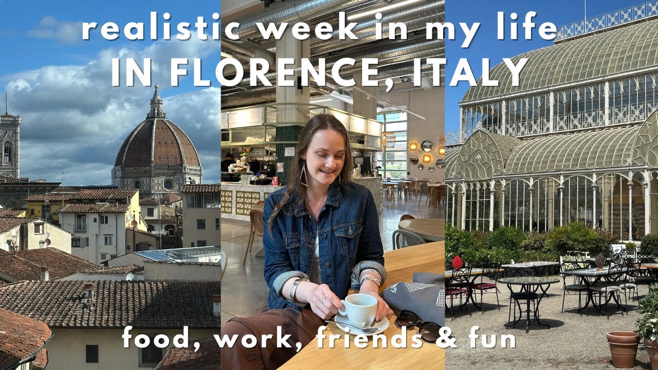 a week in my life in Florence 🇮🇹 food, work, friends & more 🌸