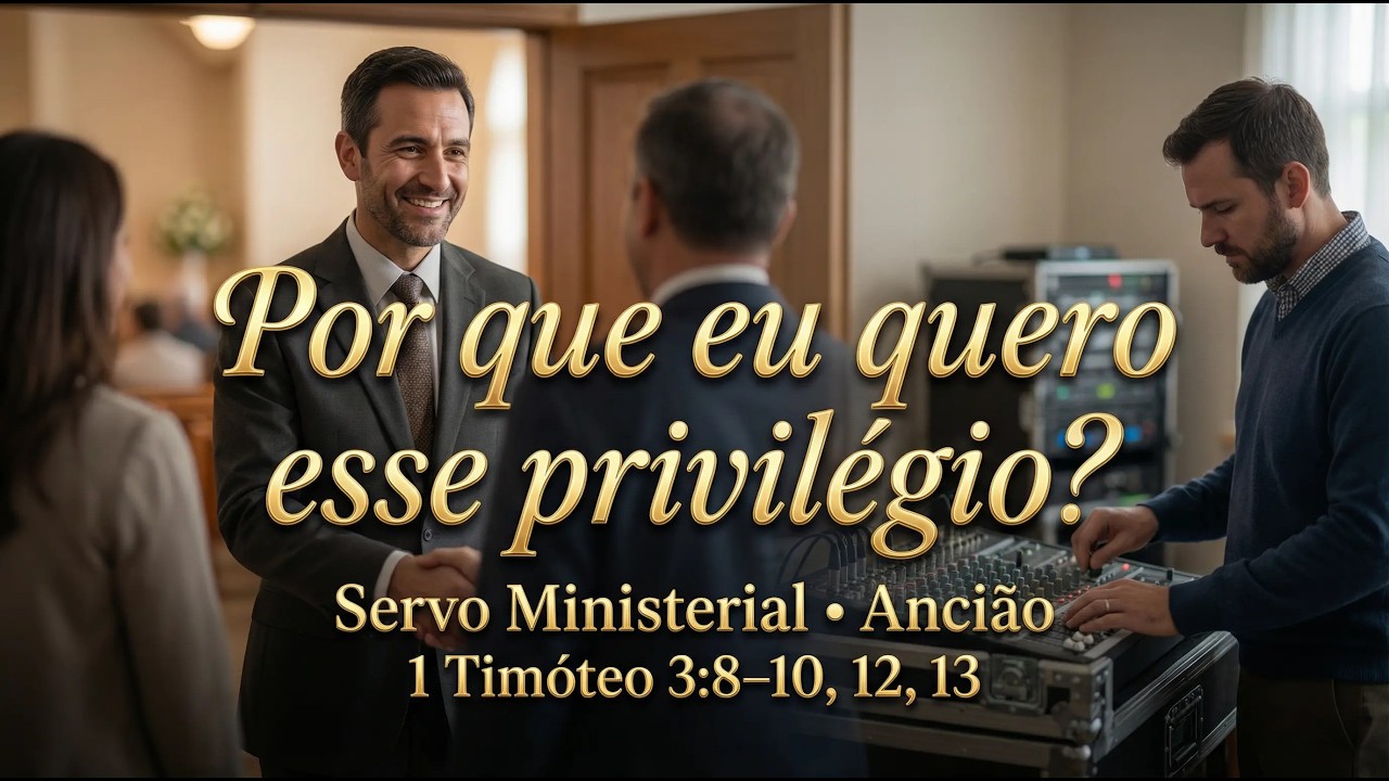 Você Está se Esforçando para Ser Ancião ou Servo Ministerial? Entenda os Requisitos.