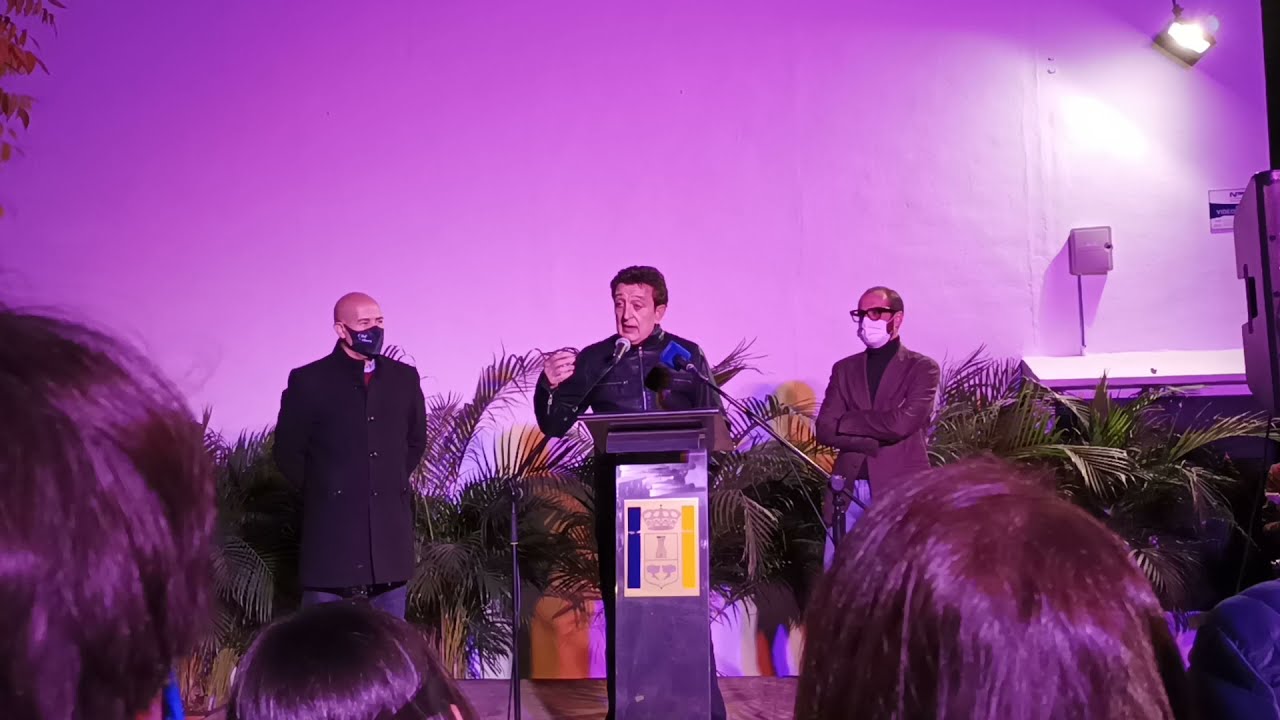Acto de presentación de la exposición de pinturas y esculturas de Manolo García. 3/12/2021