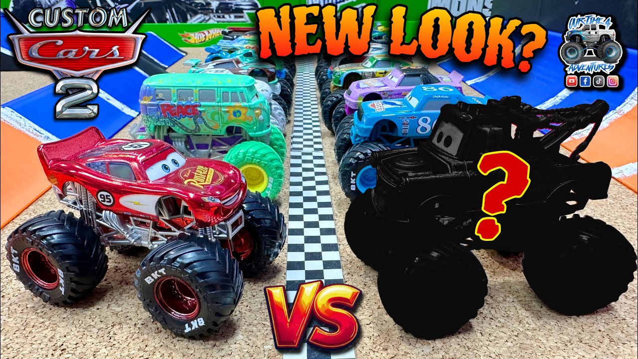 Toy Diecast Monster Truck Racing Tournament | Disney CARS #2 | 16 Custom Trucks, Only 1 Winner! 