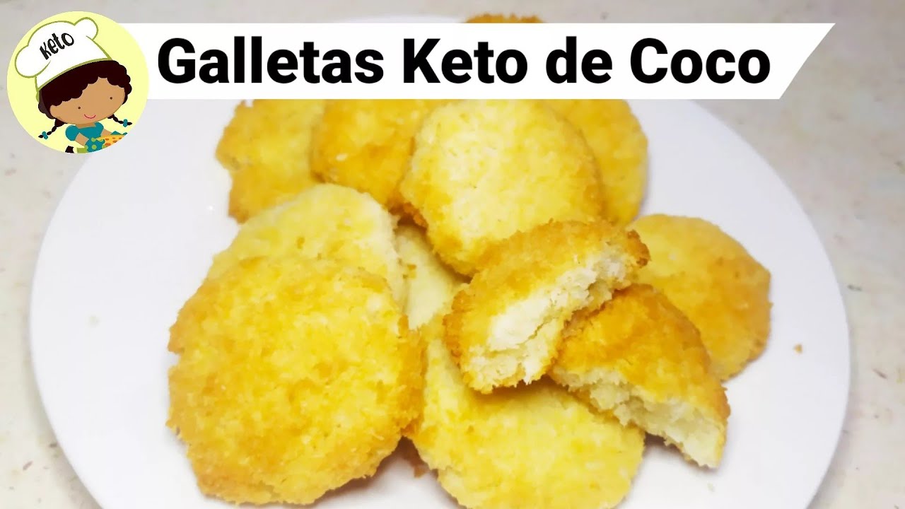 GALLETAS KETO DE COCO, GALLETAS CETOGENICAS, SIN GLUTEN