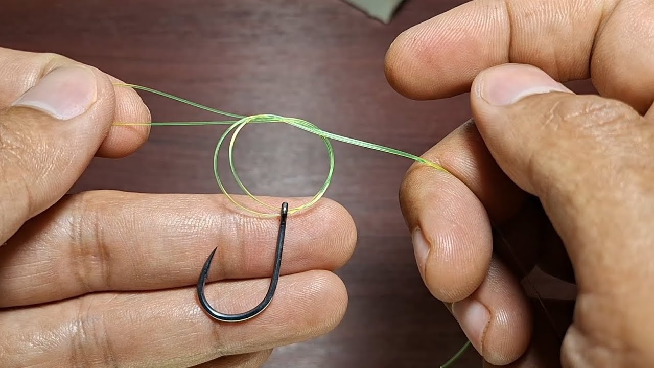 Palomar knot, one of the strong and easy to make fishing knots #fishingknot #fishinghook