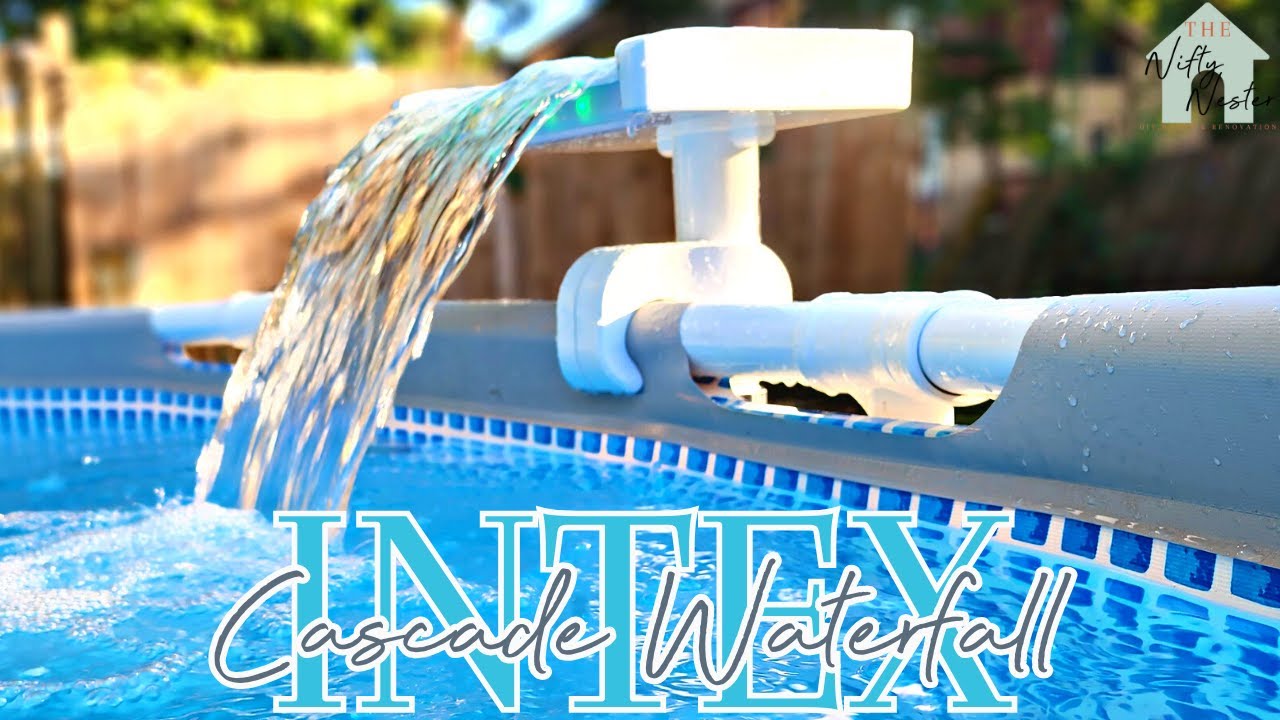INTEX Pool Cascade Waterfall | LED | Above Ground Pool Fountain | Install & Review
