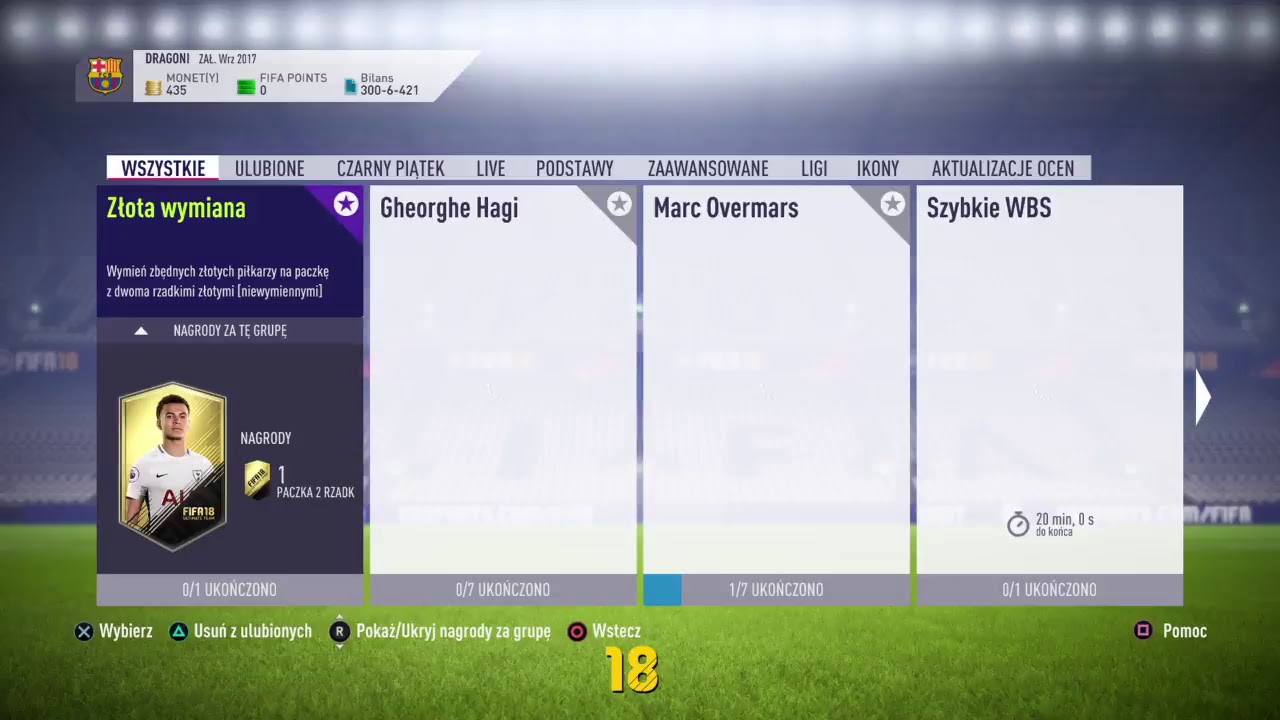 Fut champions, Paczki, SBC, Black Friday FIFA 18