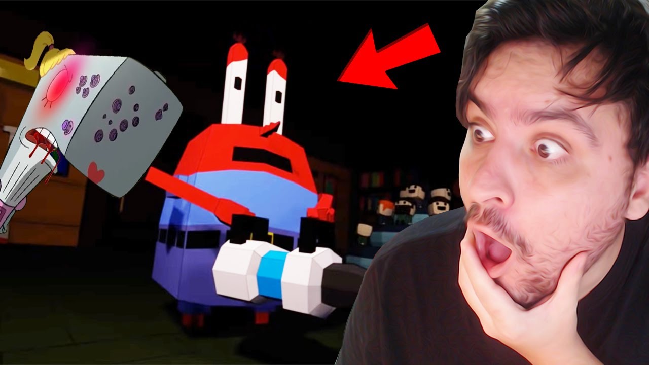 SR. SIRIGUEJO TEM UMA FILHA MONSTRO A NOITE!  - FINAL RUIM!! - Bob Esponja (JOGO DE TERROR)