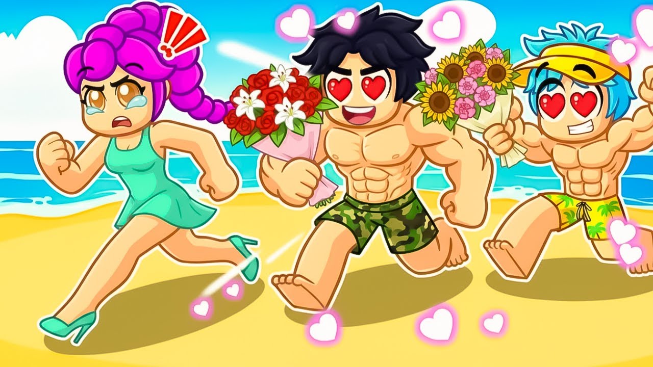 Rumi Gets Trapped at a BOYS ONLY Beach Party in Roblox! (Kpop Demon Hunters)