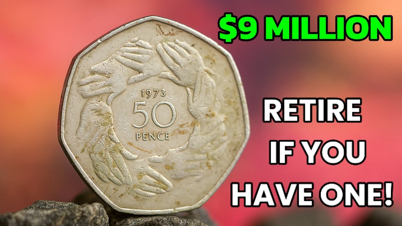 Rare 50 Pence British Coin 1973 | United Kingdom 50p Coin Value & History | Collectors Guide