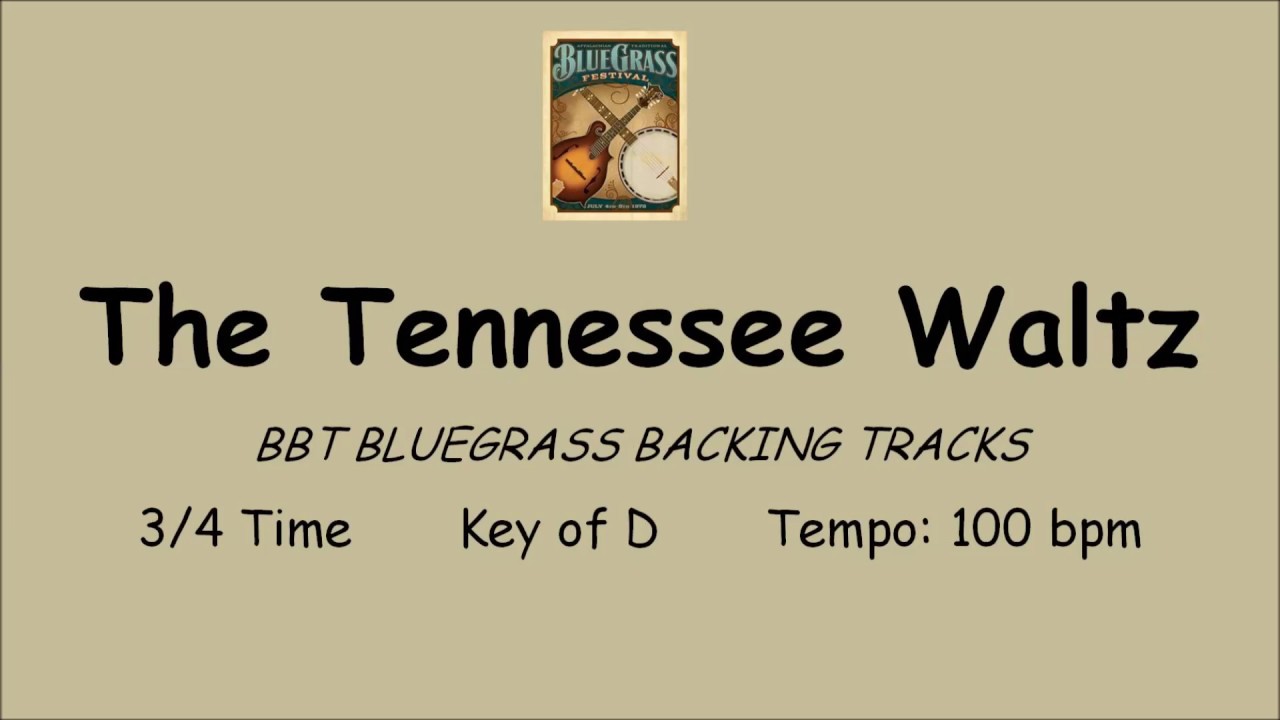 The Tennessee Waltz in C  - bluegrass backing track