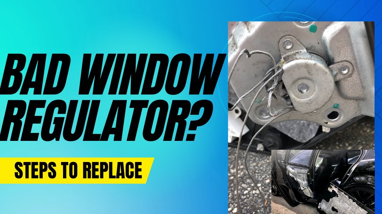 How to replace window regulator on driver rear door