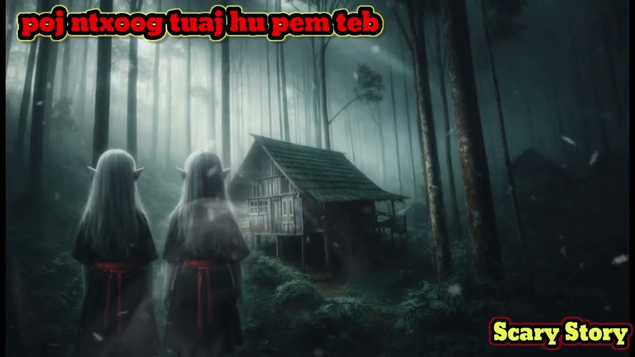 Poj ntxoog tuaj hu pem teb txau ntsai - Scary Story