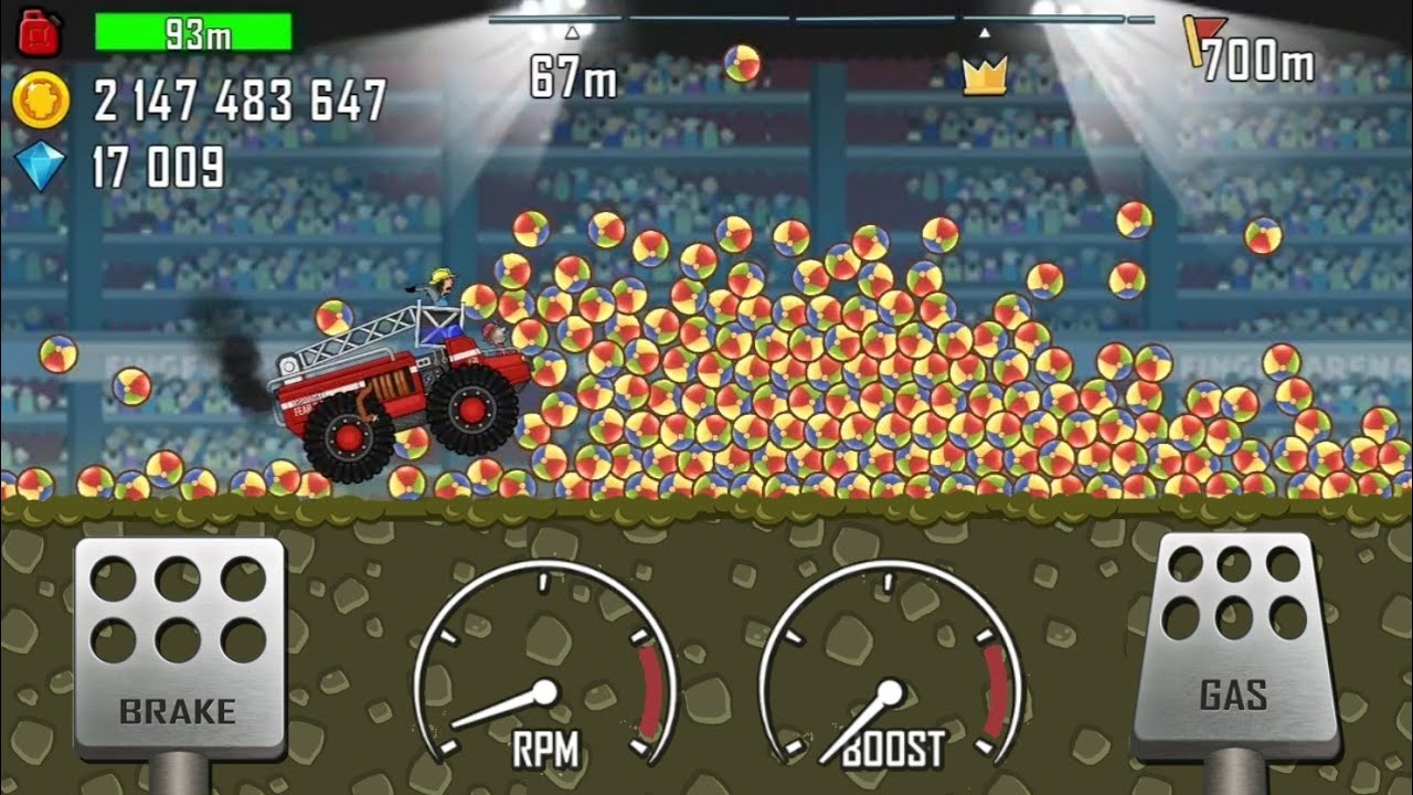 ALL CARS vs 200 BALLS - Hill Climb Racing [Mod]