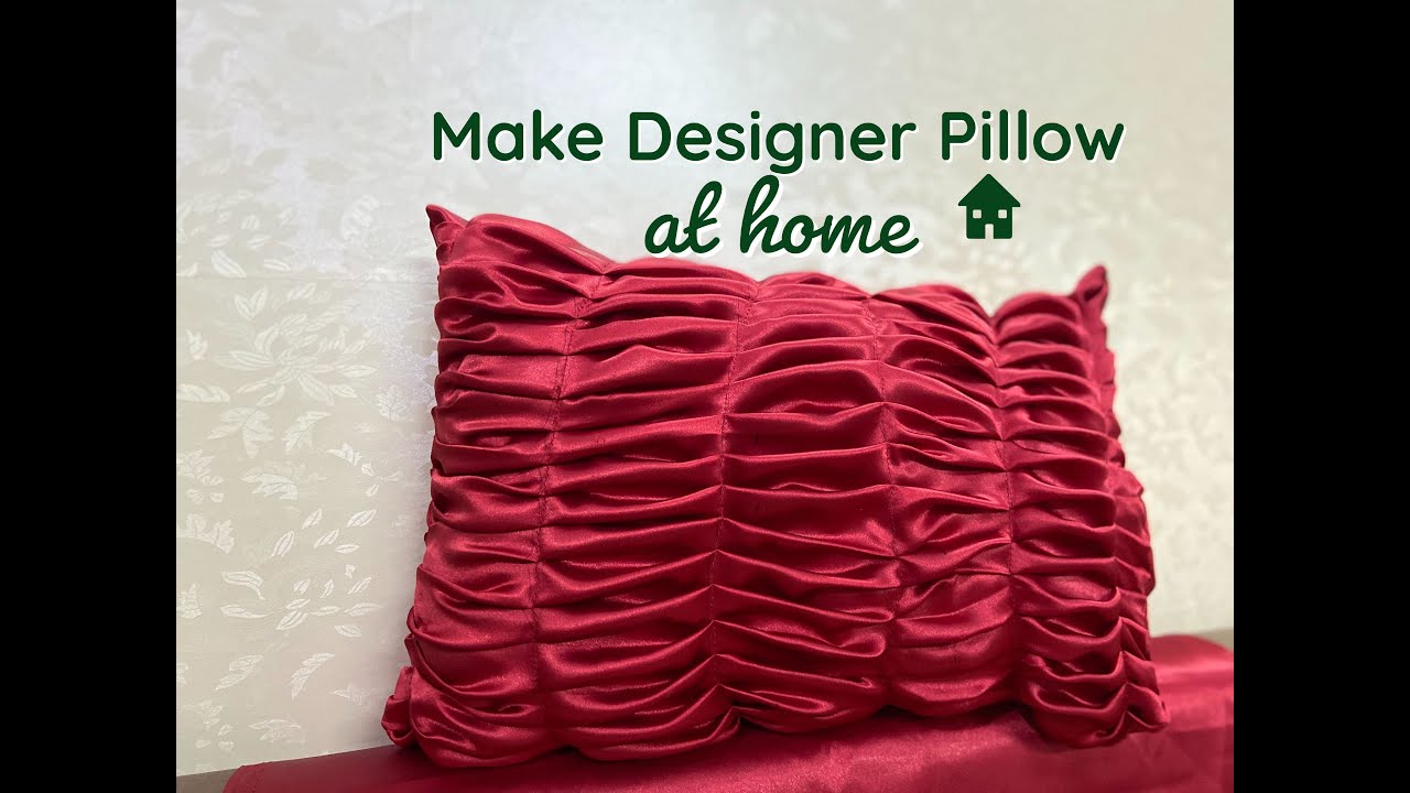 Make designer pillow cover at home #pillowcover