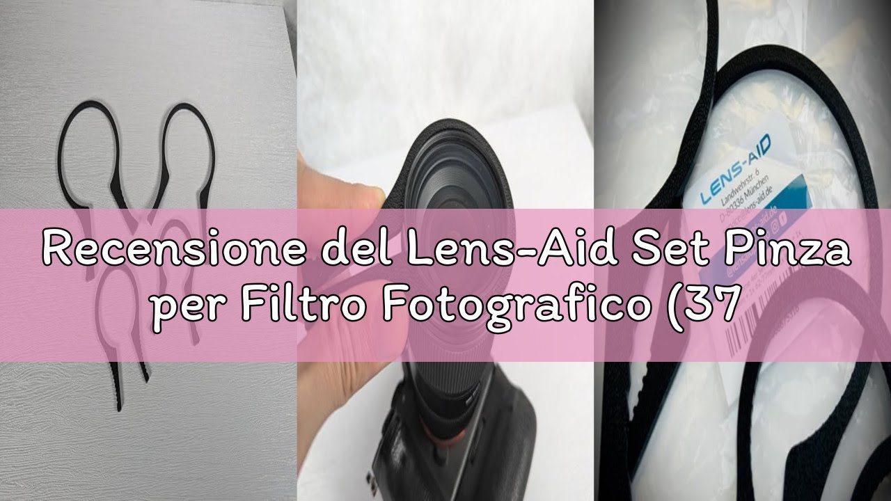 Recensione del Lens-Aid Set Pinza per Filtro Fotografico (37–95 mm) – Strumento Svitafiltro per Obie