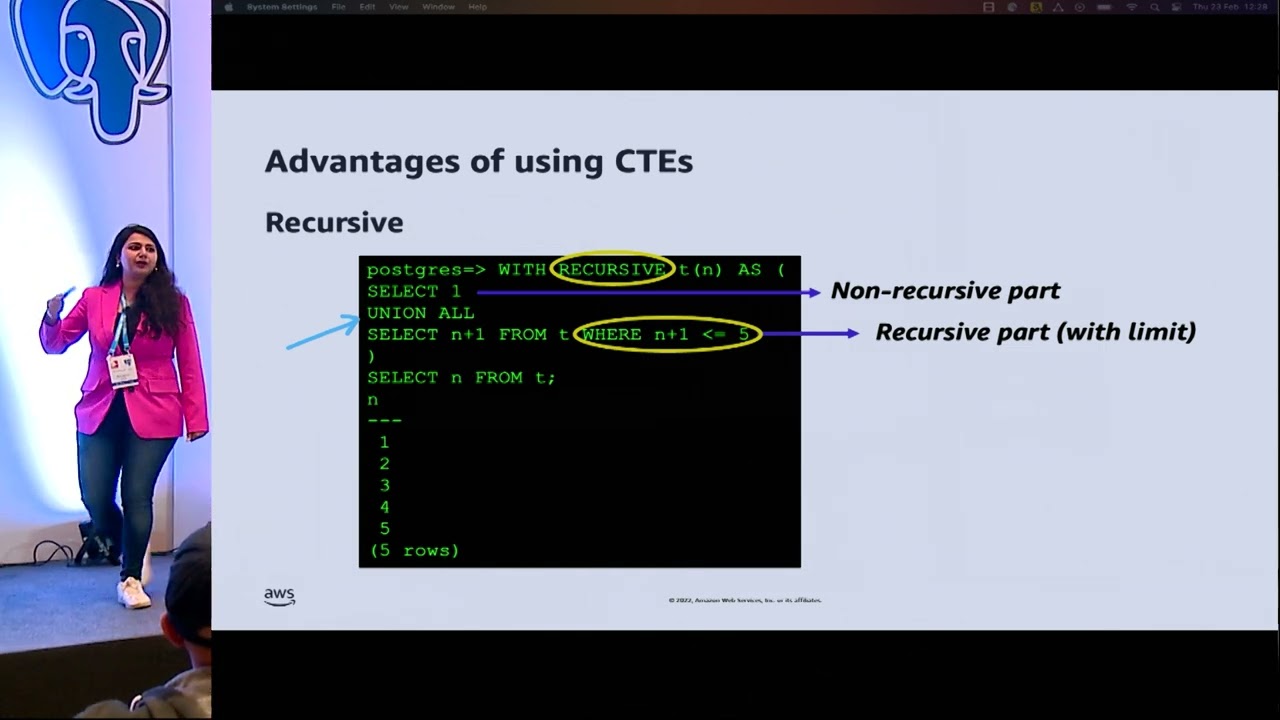 PGConf India 2023 - Introduction to 'WITH' Queries and their Materialization by Divya Sharma (AWS)