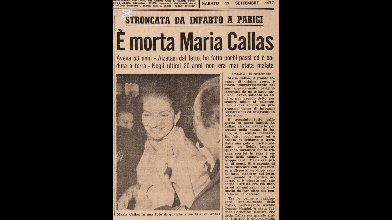 Maria Callas - Fragmentos Tosca 1953