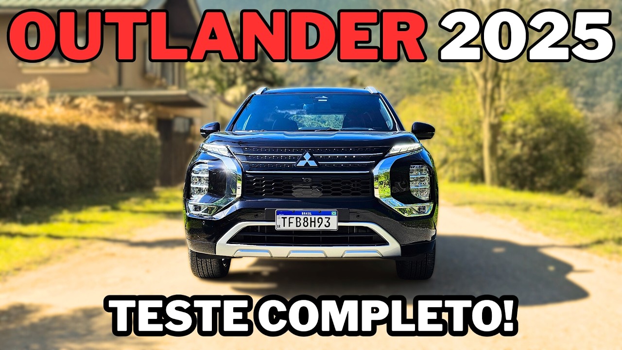 Novo Outlander Plug-in 2025: O SUV 7 Lugares com Motor Híbrido e Tração 4x4!