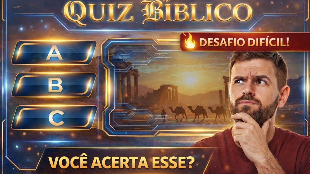 Quiz Bíblico Difícil 📖🔥 Você Acerta Todas?