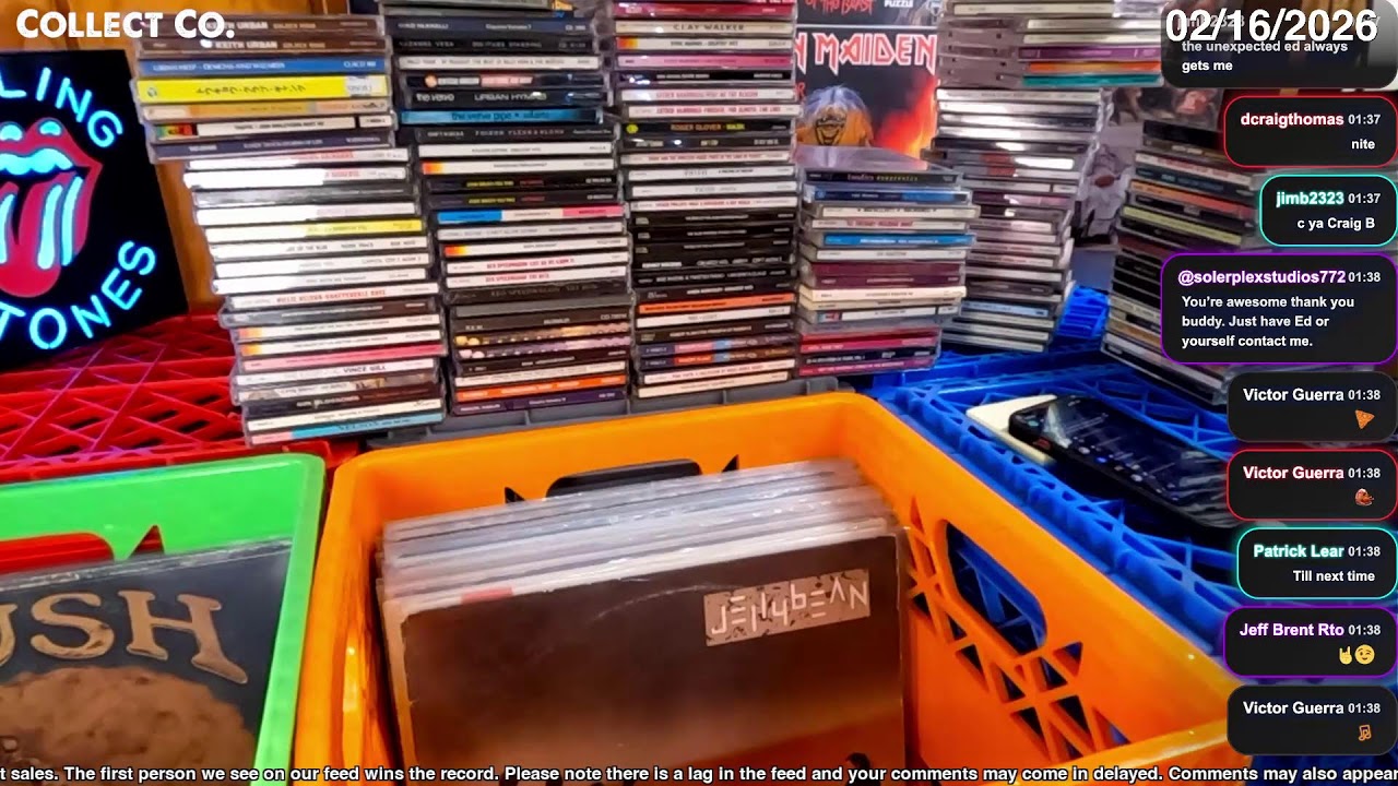 LIVE Vinyl Record Sale (Monday, 02/16/2026)