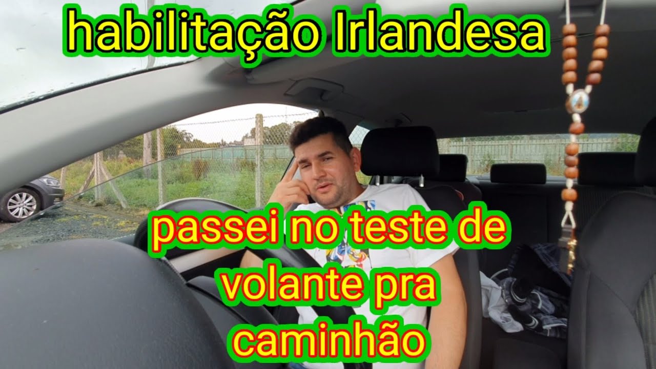Passei no teste de volante pra caminhão na Irlanda