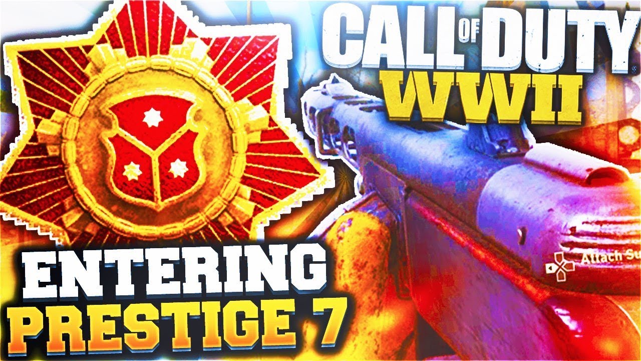 Call Of Duty WW2 Prestige 7! ENTERING SEVENTH PRESTIGE 7 in COD WWII! Combat Record Prestige Helmet