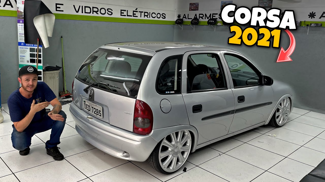 AGORA O CORSA FICOU 2021 , COLOCAMOS UM SOM E LUZ DE CORTESIA