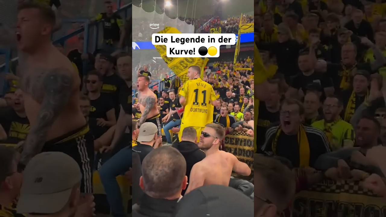 G&auml;nsehaut!! Marco Reus in der Kurve mit den Fans 🥹